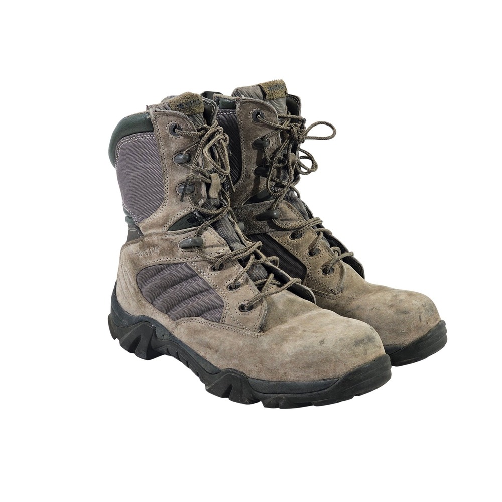 Bates Mens E04220 Tactical Sport Side Zip Safety Steel Toe Boots Green Size 9.5